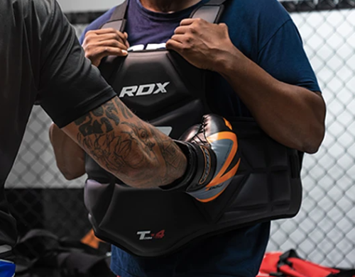 protectores de pecho o ventrales para boxeo