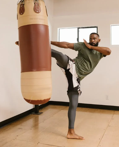 Sacos de boxeo en Black Belt Arena